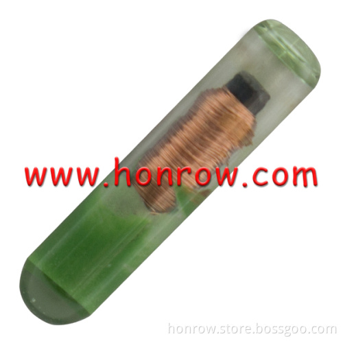 Promotional price ID48 Green style glass transponder chip (unlocked) t6 transponder chip